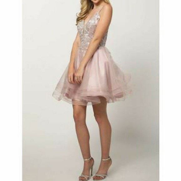 Blue mauve pink bur6 formal evening gown party - Picture 1 of 7